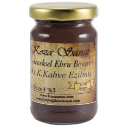 Koza Sanat - Koza Sanat Ezilmiş Ebru Boyası Pigment Koyu Kahverengi 105ml