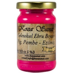 Koza Sanat - Koza Sanat Ezilmiş Ebru Boyası Pigment Pembe 105ml