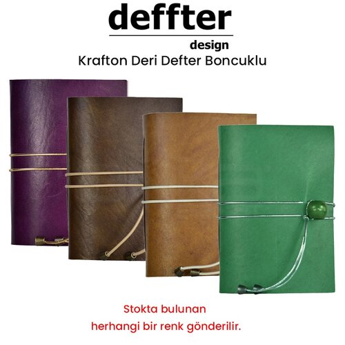 Krafton Boncuklu Deri Defter