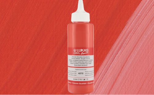 Lukas Liquid Akrilik Boya Seri 2 250ml Cadmium Kırmızı-Açık