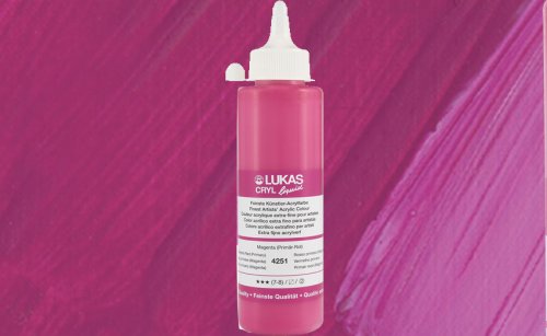 Lukas Liquid Akrilik Boya Seri 2 Magenta (Primer) 250ml