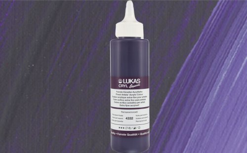 Lukas Liquid Akrilik Boya Seri 2 Perm. Violet 250ml - Perm. Violet