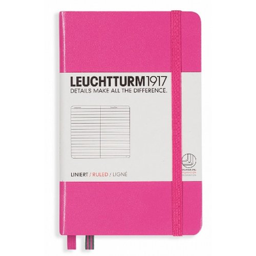 Leuchtturm1917 Çizgili Not Defteri Pembe 80g A6