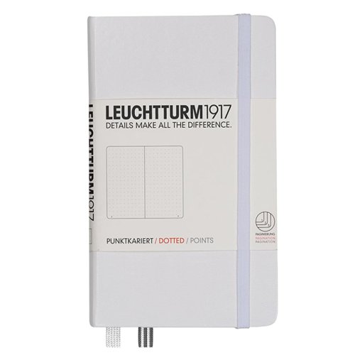 Leuchtturm1917 Noktalı Not Defteri Beyaz 80g A6