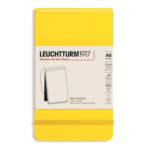 Leuchtturm1917 Reporter Eskiz Not Defteri Limon Sarı 120g A6