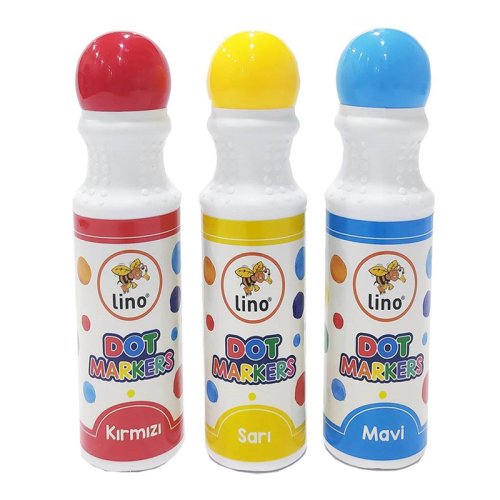 Lino Dot Markers Yıkanabilir Marker Kalem Seti 3lü