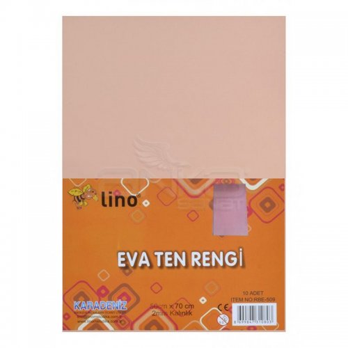 Lino Karadeniz Eva 50x70cm 2mm Ten Rengi 10lu RBE509