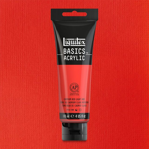 Liquitex Basics Akrilik Boya 118ml Cadmium Red Light Hue 510 - Cadmium Red Light Hue 510