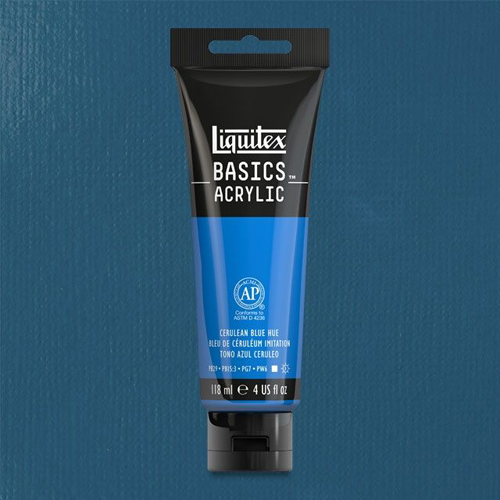 Liquitex Basics Akrilik Boya 118ml Cerulean Blue Hue 470 - Cerulean Blue Hue 470