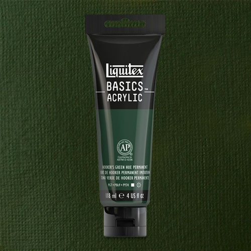 Liquitex Basics Akrilik Boya 118ml Hooker’s Green Hue Permanent 2 - Hooker’s Green Hue Permanent 224