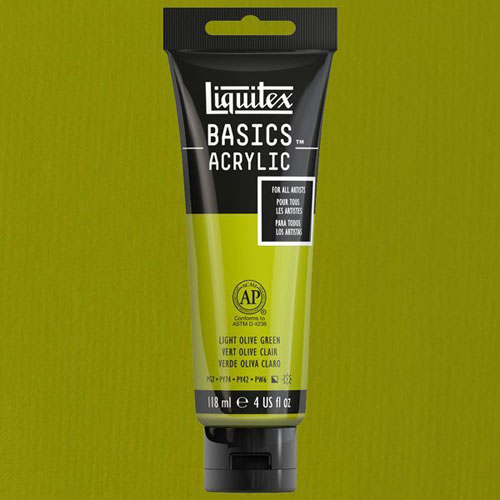 Liquitex Basics Akrilik Boya 118ml Light Olive Green 218 - Light Olive Green 218