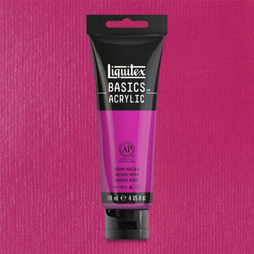 Liquitex Basics Akrilik Boya 118ml Magenta Medium 500 - Magenta Medium 500