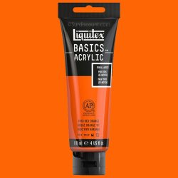 Liquitex - Liquitex Basics Akrilik Boya 118ml Vivid Red Orange 620