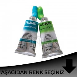 Lukas - Lukas Aquarell 1862 Artist 24ml Sulu Boya 24ml Siyah Tonlar