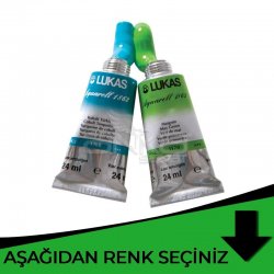 Lukas - Lukas Aquarell 1862 Artist 24ml Sulu Boya 24ml Yeşil Tonlar