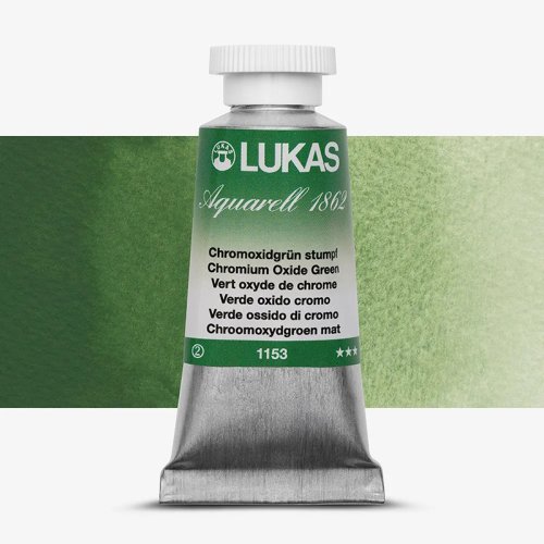 Lukas Aquarell 1862 Artist 24ml Sulu Boya 1153 Chromium Oxide Green Seri 2