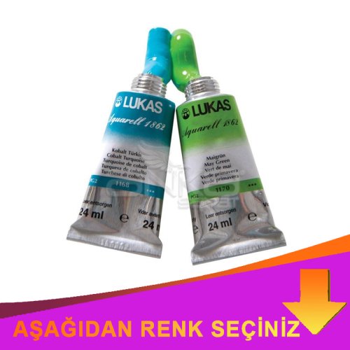 Lukas Aquarell 1862 Artist 24ml Sulu Boya 24ml İndirimli Renkler