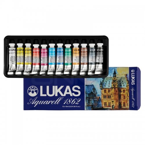 Lukas Aquarell 1862 Artist Sulu Boya 12x10ml 6727