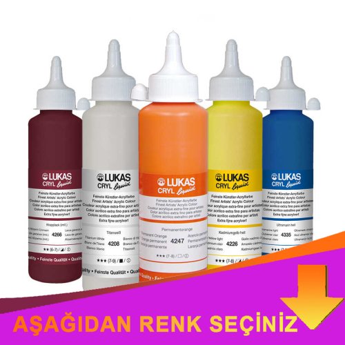 Lukas Liquid Akrilik Boya 250ml İndirimli Renkler