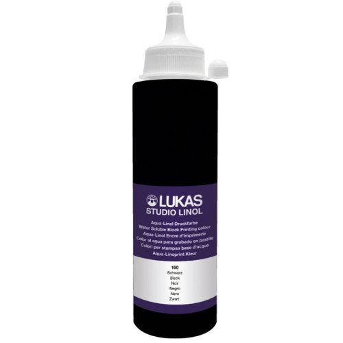 Lukas Studio Linol Boyası Siyah 250ml - Siyah