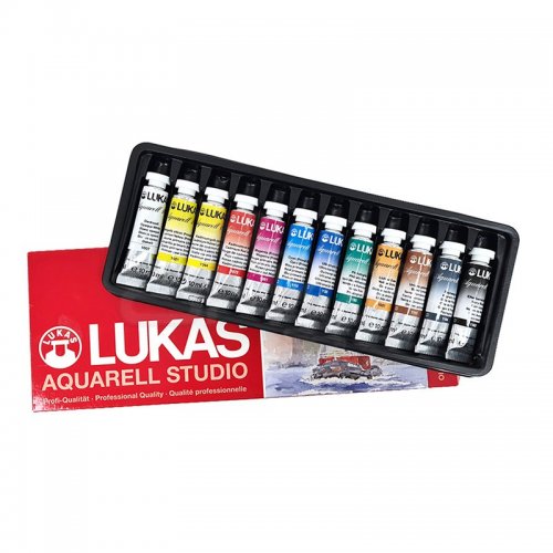 Lukas Sulu Boya Takımı Tüp 12 Renk 10ml 6104