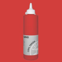 Lukas - Lukas Terzia 500ml Akrilik Boya No:4872 Cadmium Red Light