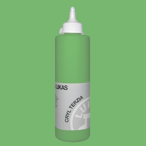 Lukas Terzia 500ml Akrilik Boya 4951 Chrome Green Light Hue - 4951 Chrome Green Light Hue