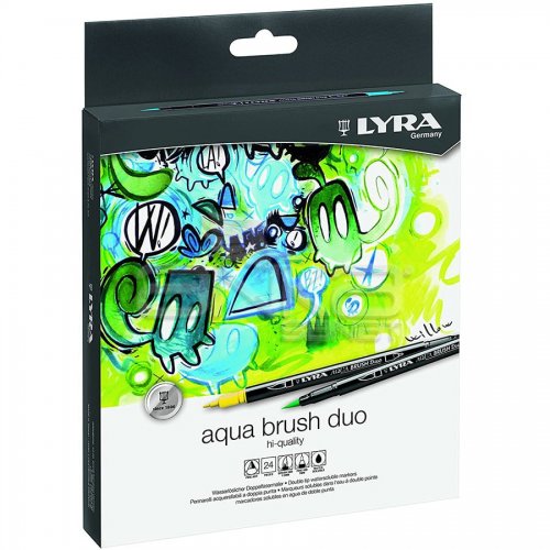 Lyra Aqua Brush Duo Fırça Uçlu Kalem 24lü Set