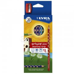 Lyra - Lyra Groove Natural Grip Slim 12li Kuru Boya Seti 2821120