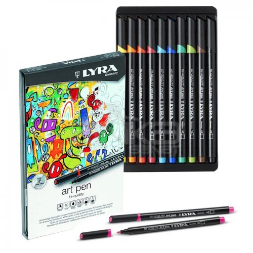 Lyra Hi-Quality Metal Art Pen 10lu Set