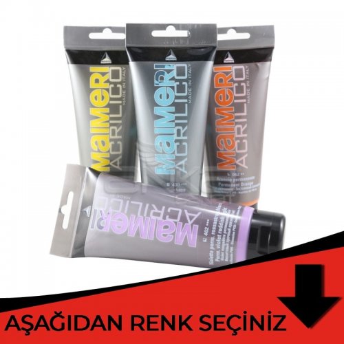 Maimeri Acrilico Akrilik Boya 200ml Kırmızı Tonlar