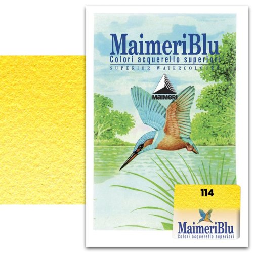 Maimeri Blu 1/2 Tablet Sulu Boya S1 114 Permanent Yellow Deep - 114 Permanent Yellow Deep