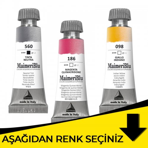 Maimeri Blu Tüp Sulu Boya 12 ml Sarı Tonlar