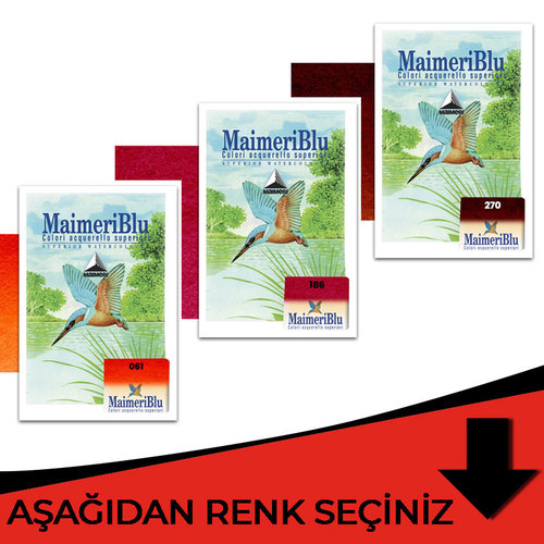 Maimeri Blu 1/2 Tablet Sulu Boya Kırmızı Tonlar