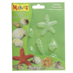 Marvy - Makin's Clay Push Mold Şekilleme Kalıbı Deniz Kabukları Kod:39003