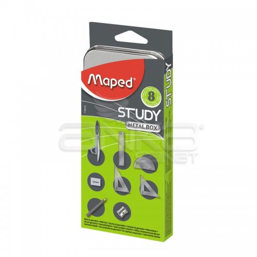 Maped Study Metal Kutu Çalışma Seti 8 Adet 119418