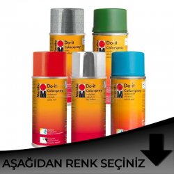 Marabu - Marabu Do-it Colorspray Akrilik Spray Boya 150ml Siyah Tonlar