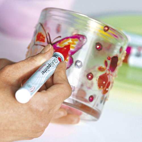 Marabu Glass Painter Transparent Cam - Porselen Boyama Kalemi