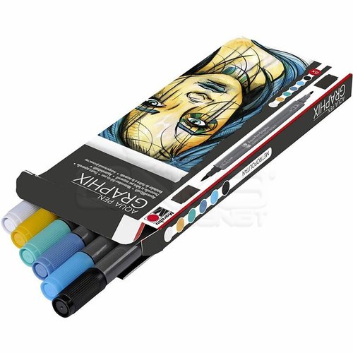 Marabu Graphix Aqua Pen 6lı Set Metropolitan