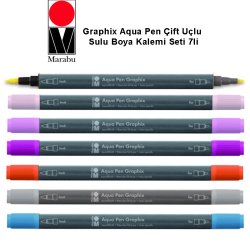 Marabu - Marabu Graphix Aqua Pen Çift Uçlu Sulu Boya Kalemi 7li Set 2