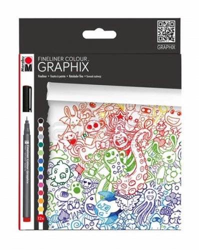 Marabu Graphix Fineliner 12li Set