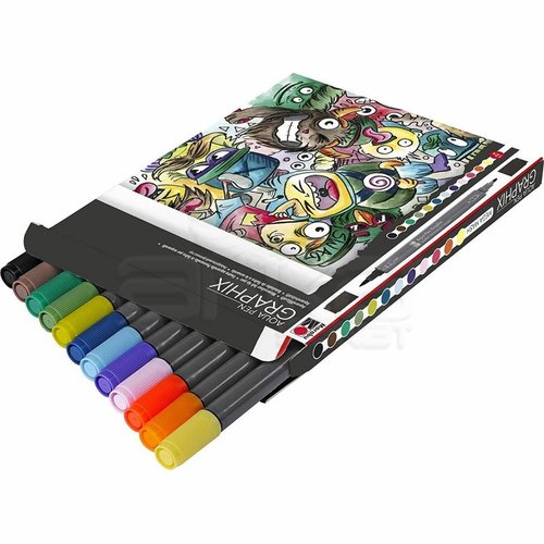 Marabu Graphix Mega Mash Aqua Pen Set 12 Renk