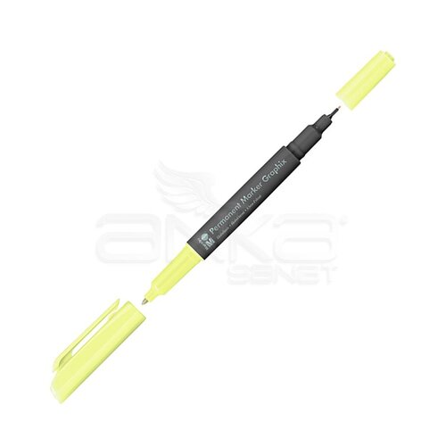 Marabu Graphix Permanent Marker Çift Uçlu 1.0mm-0.5mm 020 Lemon - 020 Lemon