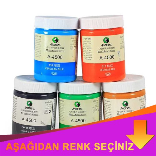 Maries Akrilik Boya 500ml İndirimli Renkler