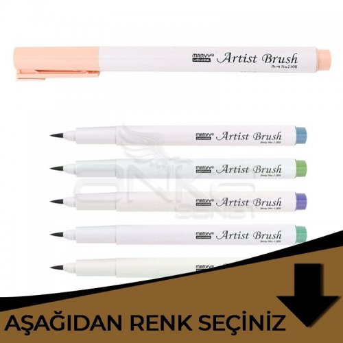 Marvy Artist Brush Fırça Uçlu Kalem Kahverengi Tonlar