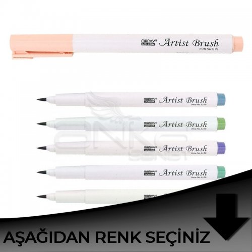 Marvy Artist Brush Fırça Uçlu Kalem Siyah Tonlar