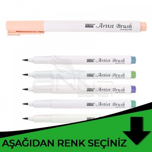 Marvy Artist Brush Fırça Uçlu Kalem Yeşil Tonlar