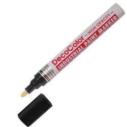 Marvy - Marvy DecoColor Industrial Paint Marker 758 (Suya ve ısıya dayanıklı) Black