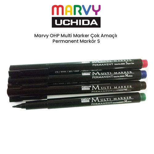 Marvy OHP Multi Marker Çok Amaçlı Permanent Markör S