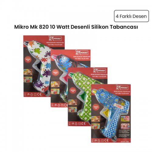 Mikro Mk 820 10 Watt Desenli Silikon Tabancası